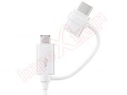 Data cable for Samsung EP-DG930DWEGWW white color from USB to Micro-USB / USB Type C 1.5 m, in blister
